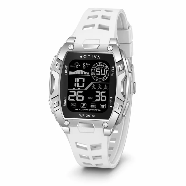 Activa Zalix X Invicta Digital Watch - 46mm. White (ACW8130-001) kol saati