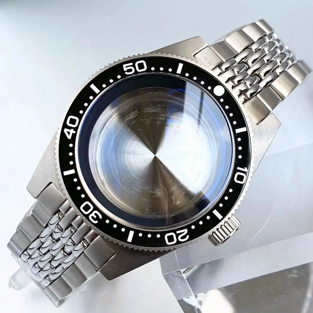Tandorio Watches Tandorio 41mm 62MAS Diving Watch Case 300m Waterproof Sapphire Crystal Glass For NH34 NH35 NH36 NH38 ETA2824 Movement 1005010001753202-blue case set-Fit ETA2824 PT5000 41 mm kol saati
