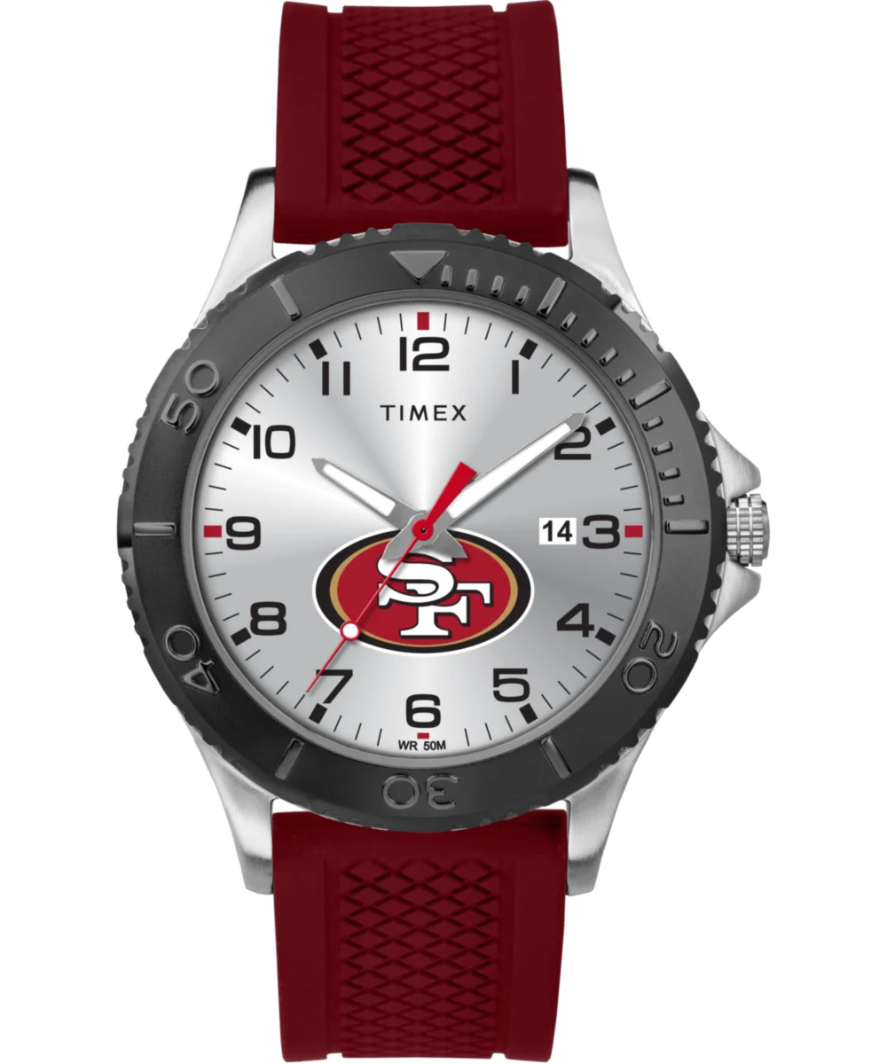 Timex Gamer Crimson San Francisco 49ers TWZFFORMG 42 mm kol saati
