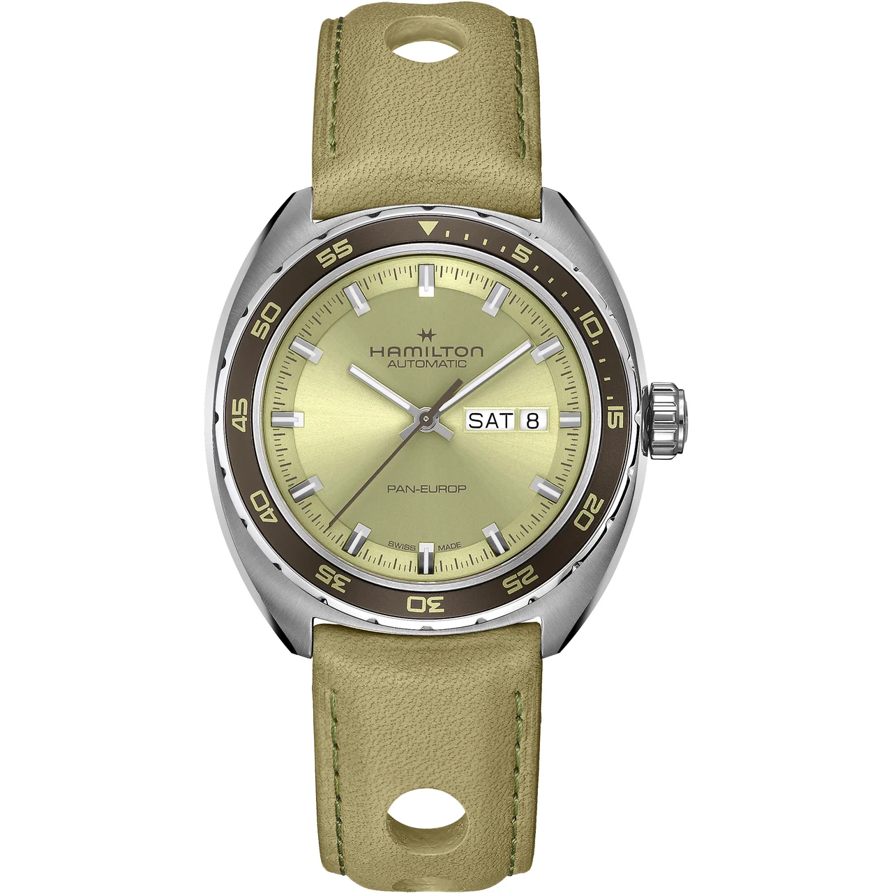 Hamilton American Classic Pan Europ Day Date Auto H35445860 42 mm kol saati