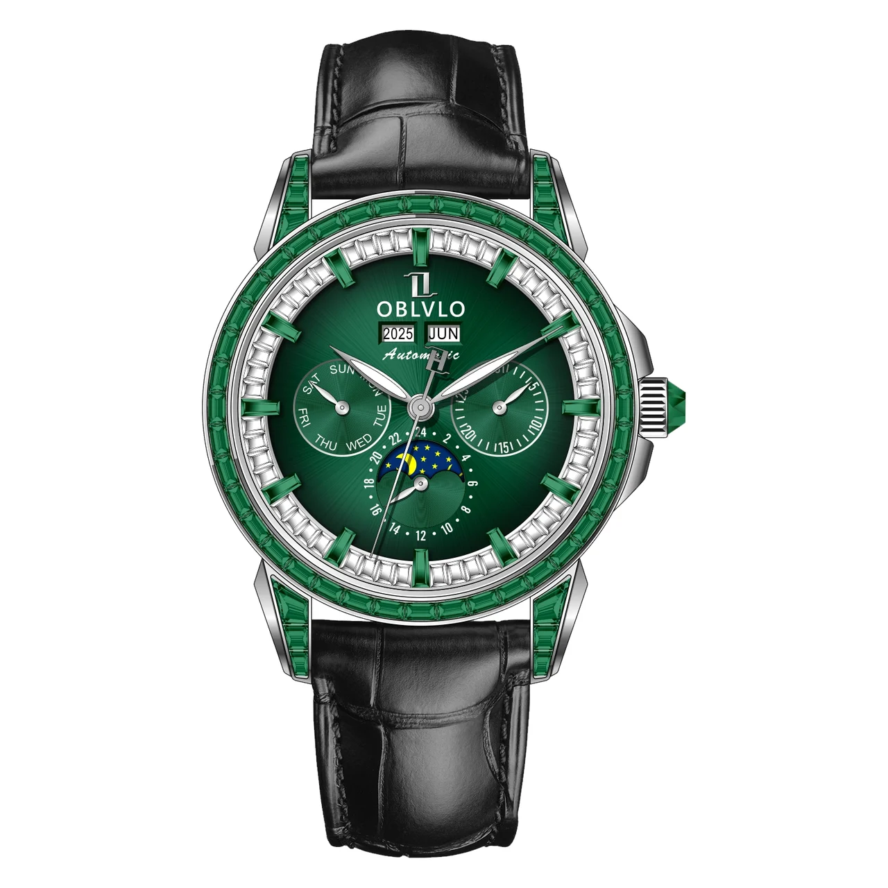 OBLVLO Gcm Series GCM-MUT-YGBL-1 41 mm kol saati