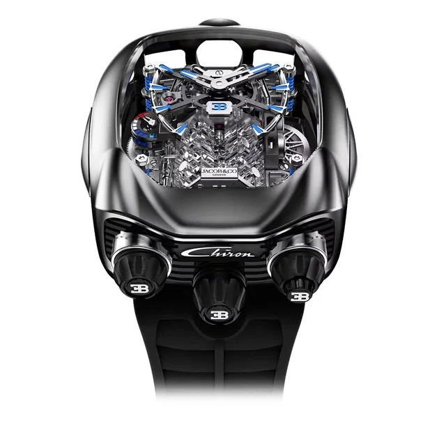 Jacob & Co. Jacob & Co. Bugatti Chiron Tourbillon Titanium BU200.20.AE.AB.A kol saati