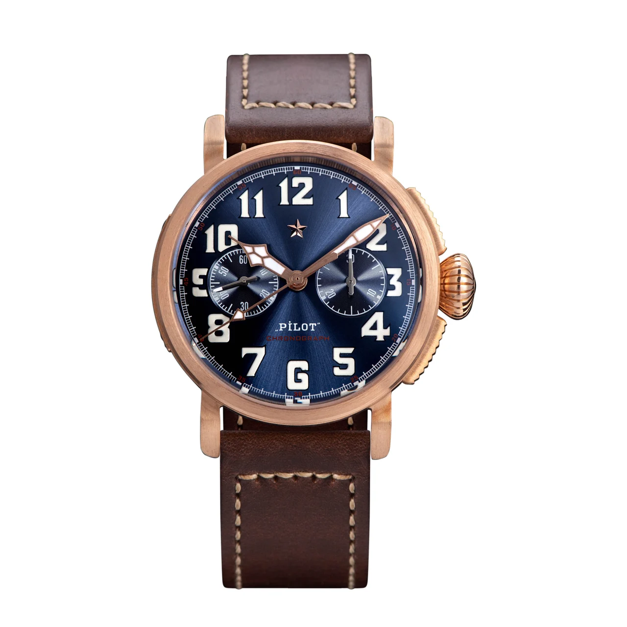 Sugess Pilot Master SUPILOT004 Sun Brust Blue Dial CUSN8 BRONZE pilot-master-supilot004-sun-brust-blue-dial 42 mm kol saati