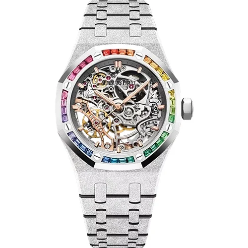 Audemars Piguet Frosted Gold Double Balance Wheel Openworked 15468BC.YG.1259BC.01-B 37 mm kol saati