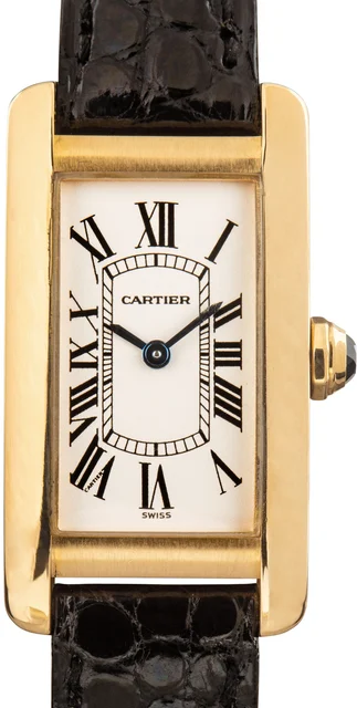 Cartier Tank Americaine W2601556 Yellow Gold kol saati