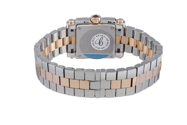 Chopard CHOPARD REF. 278516-6004, HAPPY SPORT, PINK GOLD, STEEL AND DIAMONDS (NEW OLD STOC