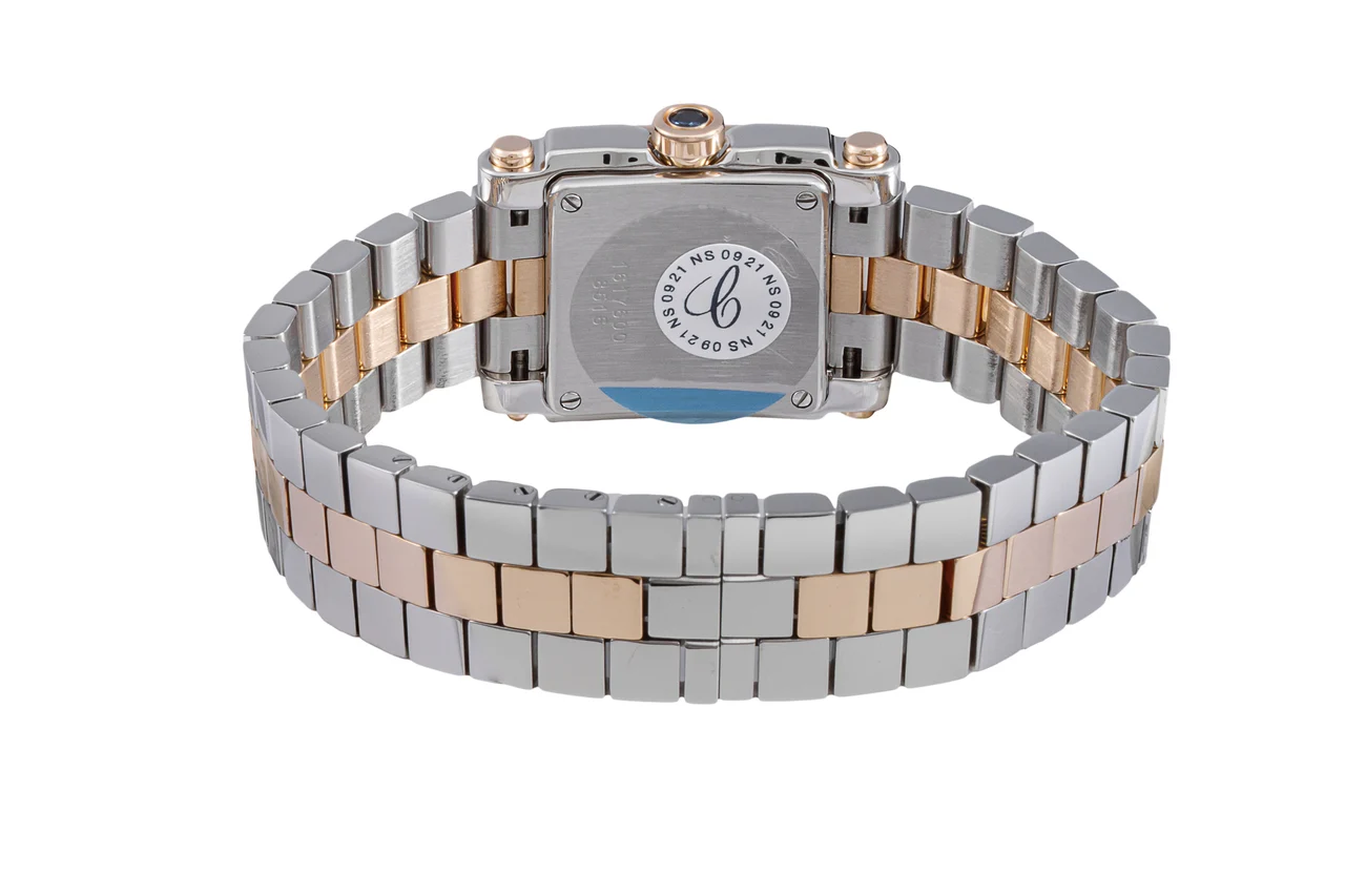 Chopard CHOPARD REF. 278516-6004, HAPPY SPORT, PINK GOLD, STEEL AND DIAMONDS (NEW OLD STOCK) kol saati