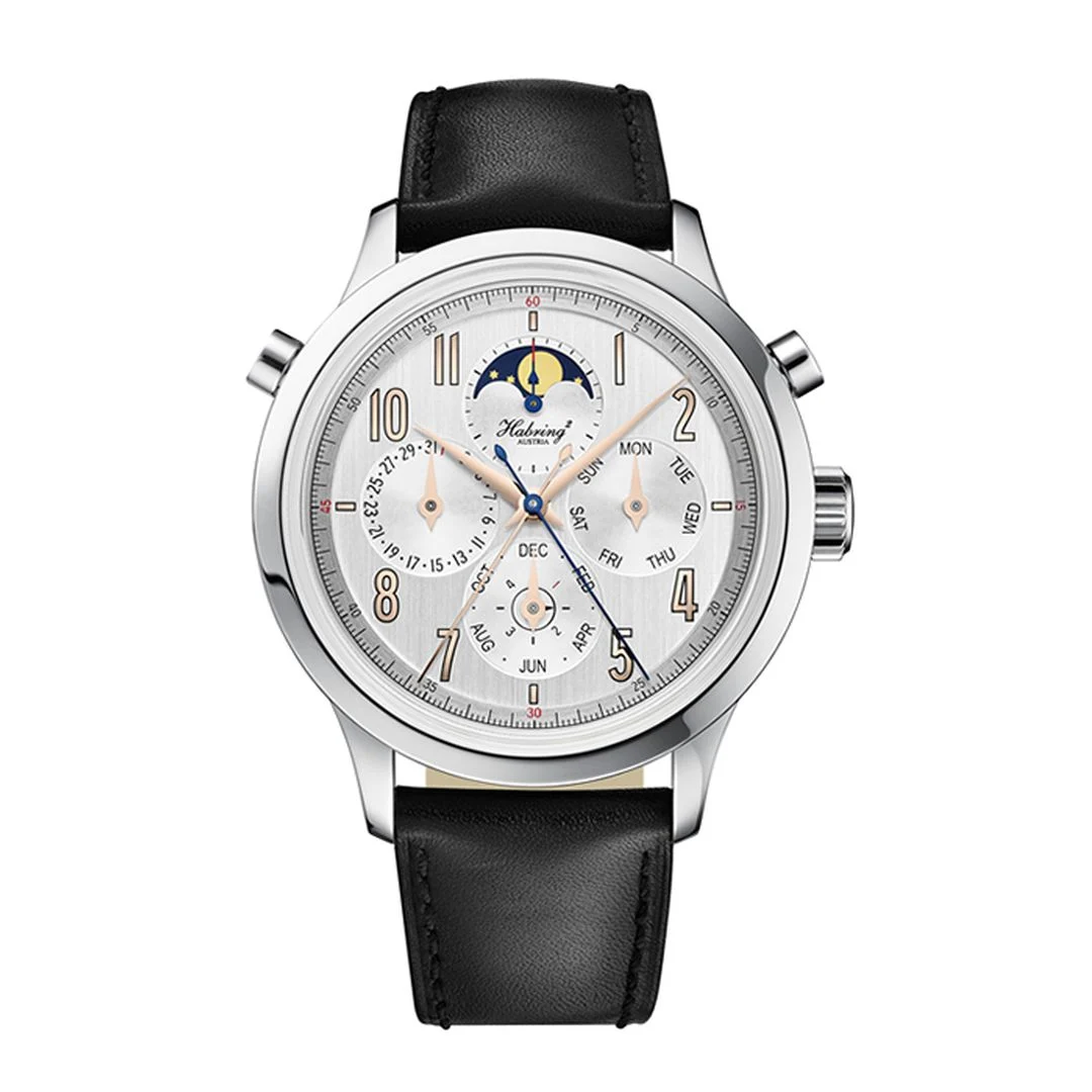 Habring² HA-16-PCALDSilver 44 mm kol saati