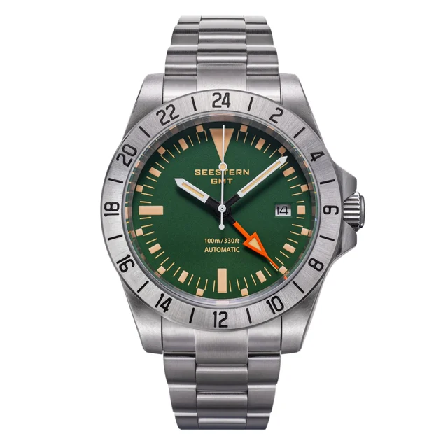 Sugess Seestern Heritage S436-2 BB Green Dial GMT Automatic kol saati