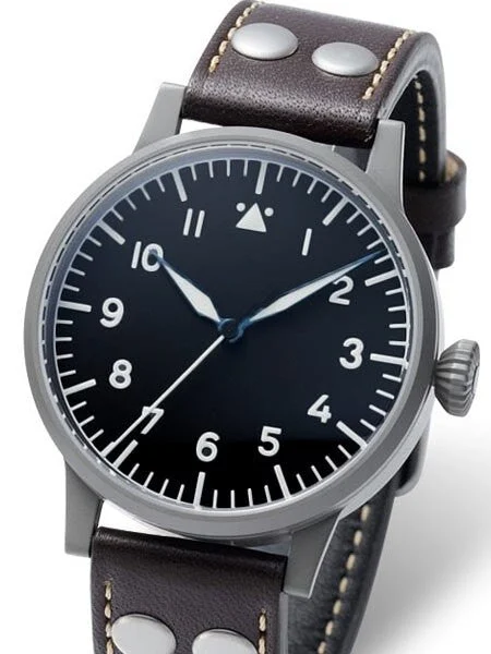 Laco Hof Type A Dial Quartz Pilot Watch with Sapphire Crystal #861744 kol saati