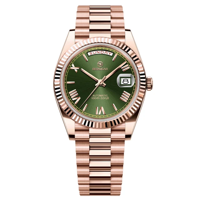 Bersigar Watches Luxaura BG1783RoseGreen kol saati