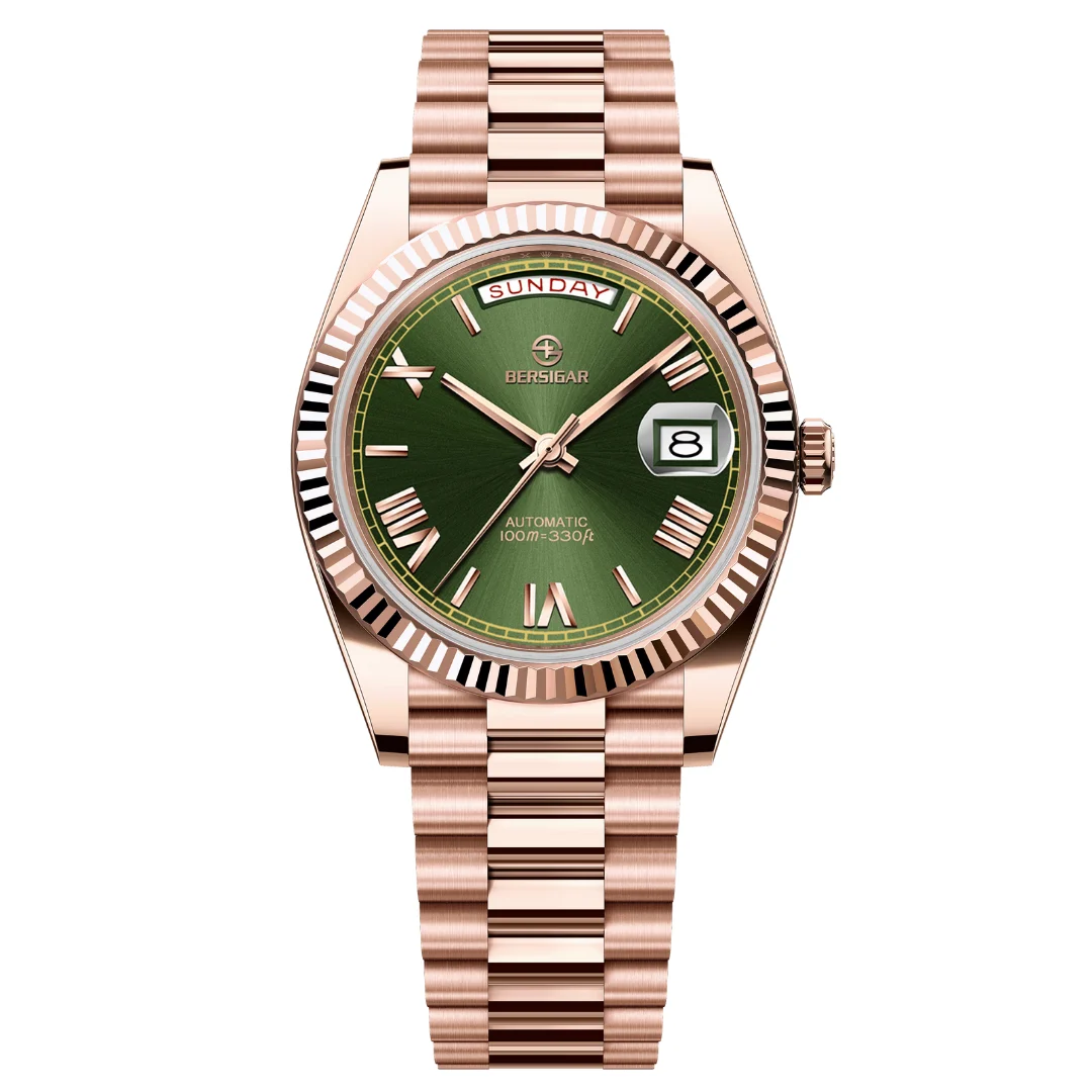 Bersigar Watches Luxaura BG1783RoseGreen 40 mm kol saati