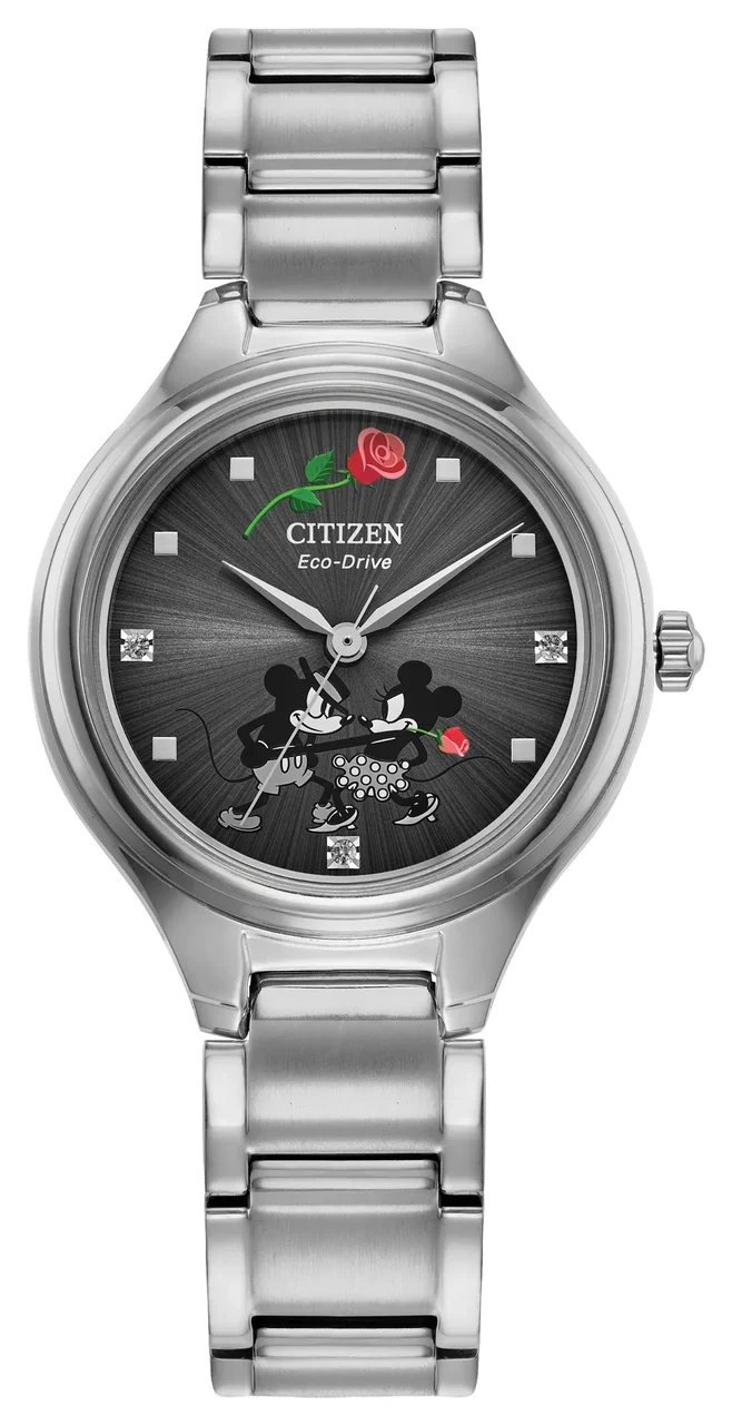 Citizen Mickey Mouse and Minnie Mouse Tango FE2101-58W 29.2 mm kol saati