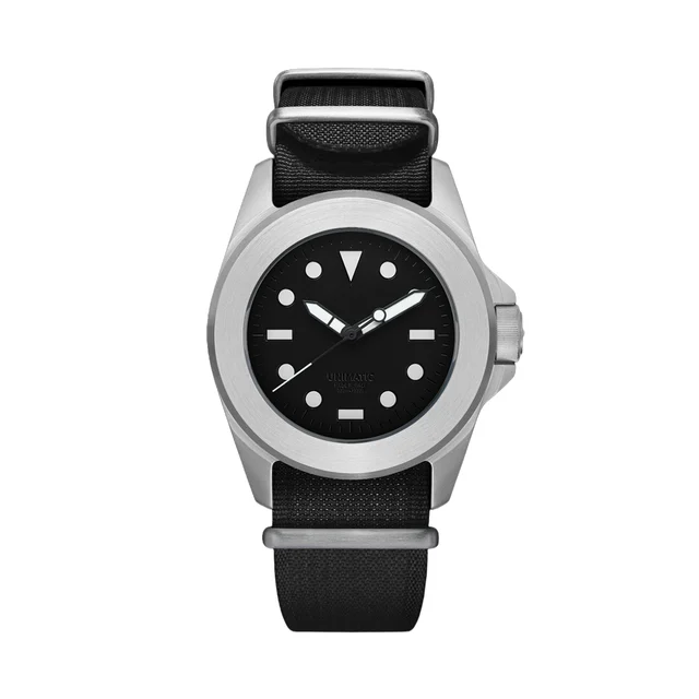 Unimatic Modello Quattro U4-AEB Limited Edition 40mm - Black on Fabric Strap w/ Additional