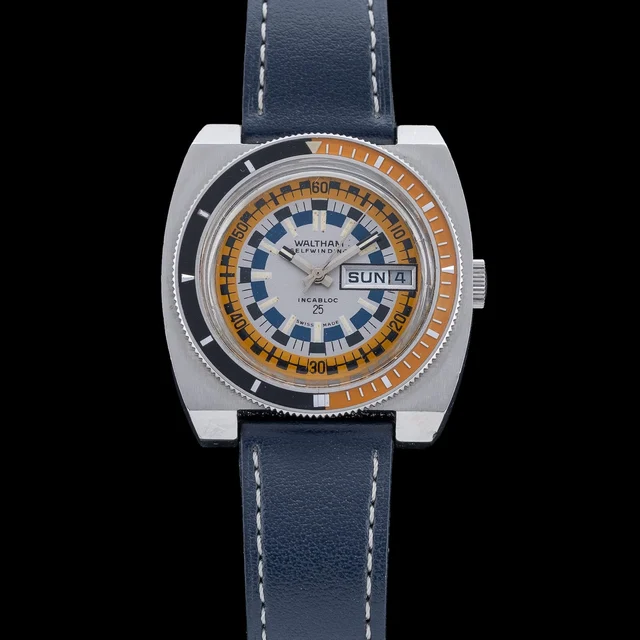 Waltham Sandoz 'Exotic' Rallye Diver 40992760 210009N43167 kol saati