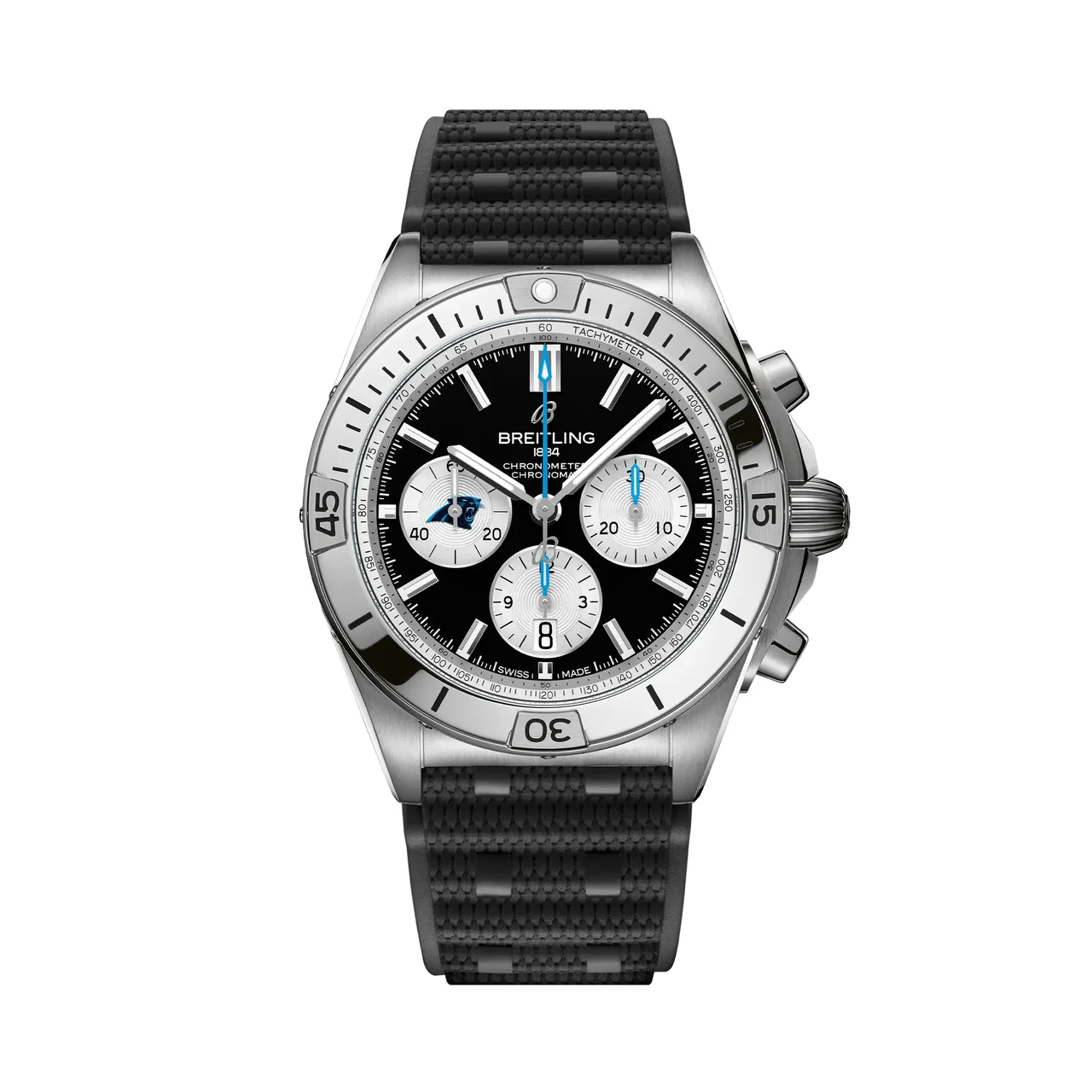 Breitling Chronomat B01 42 NFL Carolina Panthers Edition AB01342B1B5S1 42 mm kol saati
