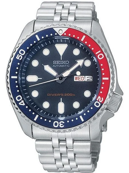 Seiko Scratch and Dent - Automatic Dive Watch with Stainless Steel Bracelet #SKX009K2 17 S