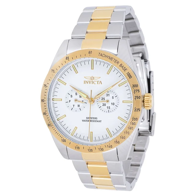 Invicta Open Box Specialty Watch - 44mm, Gold, Steel (AIC-45976) kol saati