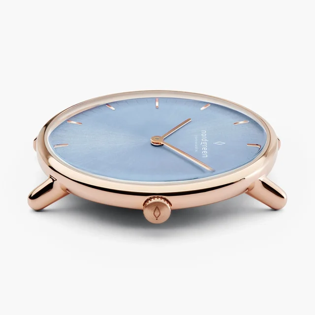 Nordgreen Native 28mm - Rose gold - Ice Blue Sunray Dial WATCHNR28RGIS kol saati