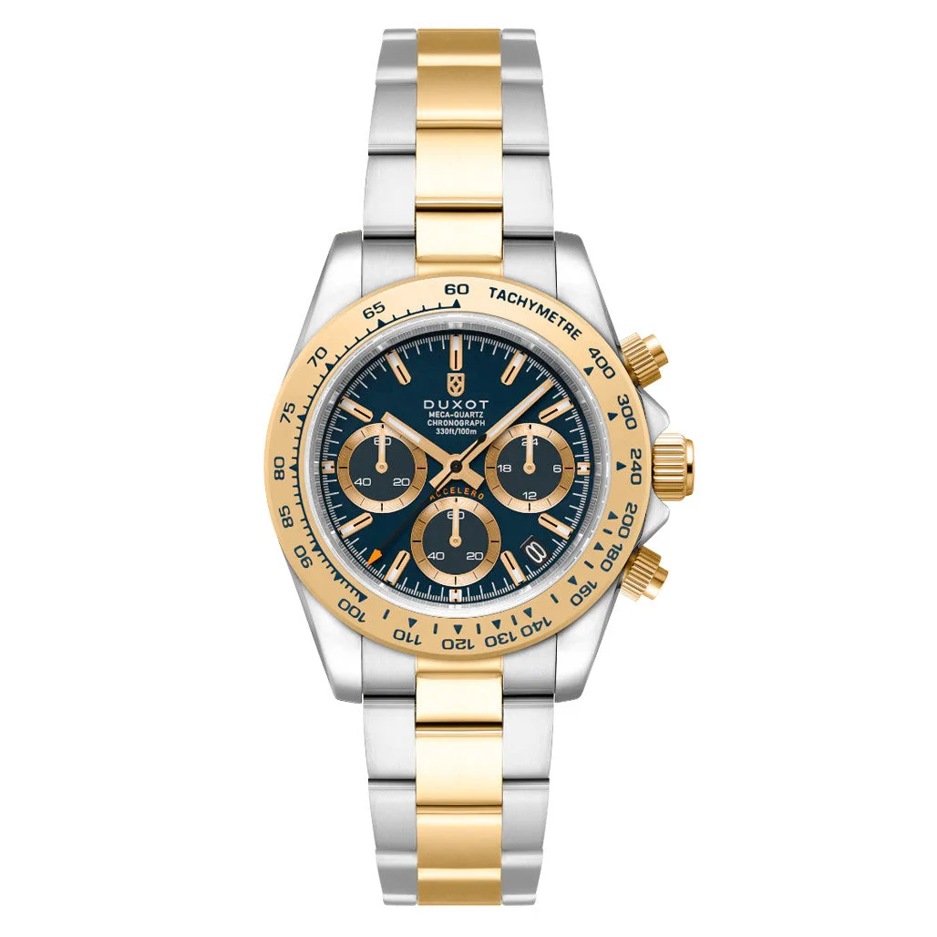 Duxot Accelero Chronograph with Oxford Blue Dial #DX-2065-88 40 mm kol saati