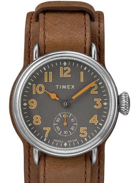 Timex Welton Quartz Watch with Grey Dial and INDIGLO Night-Light #TW2R88000VQ 38 mm kol saati