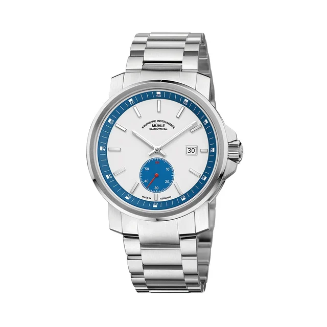 Muhle Glashutte Big Small Seconds Automatic 42.4mm - White on Bracelet M1-25-87-MB kol saa