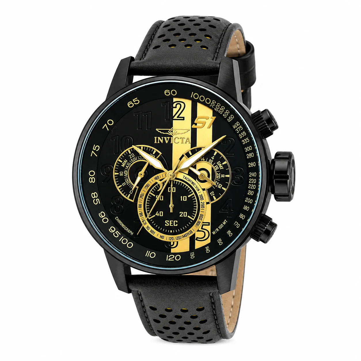 Invicta Open Box S1 Rally Champion Watch - 48mm. Black (AIC-19289) 48 mm kol saati