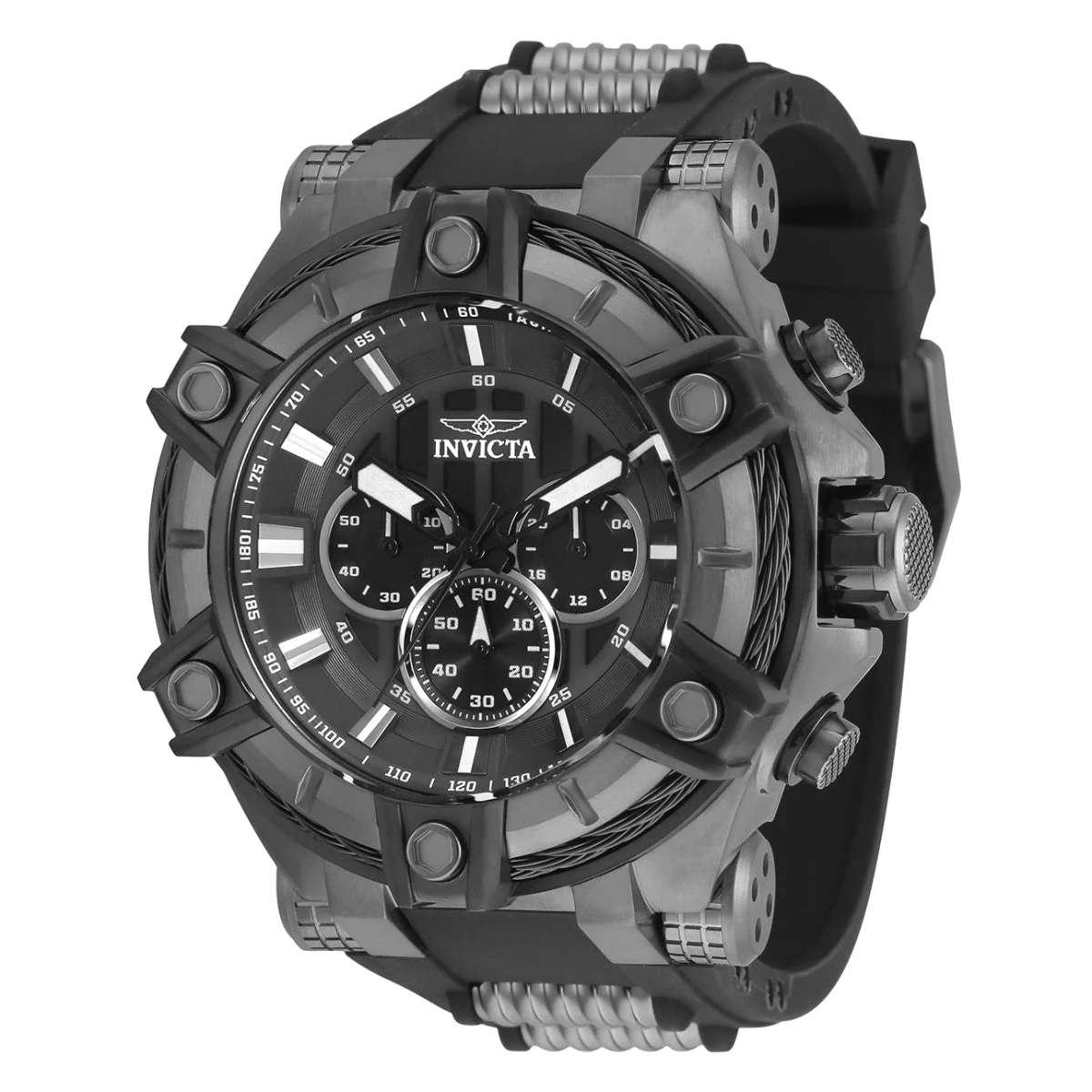 Invicta Bolt Surge Watch - 52mm. Black, Gunmetal (35550) 52 mm kol saati