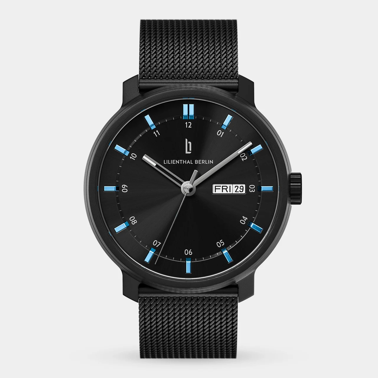 Lilienthal Berlin Neolux Day Date N2-004-B023C 42 mm kol saati