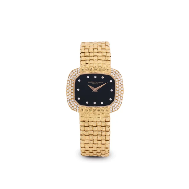 Vacheron Constantin VACHERON CONSTANTIN, REF. 33503P, ONYX DIAL, DIAMOND BEZEL, 18K YELLOW