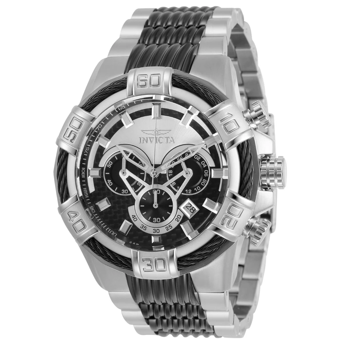 Invicta Bolt Watch - 52mm, Steel, Black (ZG-29569) 52 mm kol saati