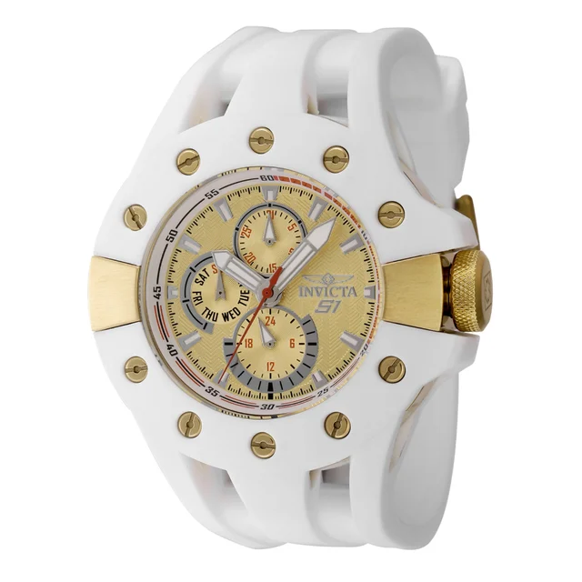 Invicta Rally Splitter Watch - 49mm. White (48127) kol saati