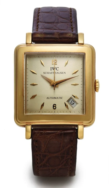IWC IWC REF. 1876 CIOCCOLATONE YELLOW GOLD kol saati