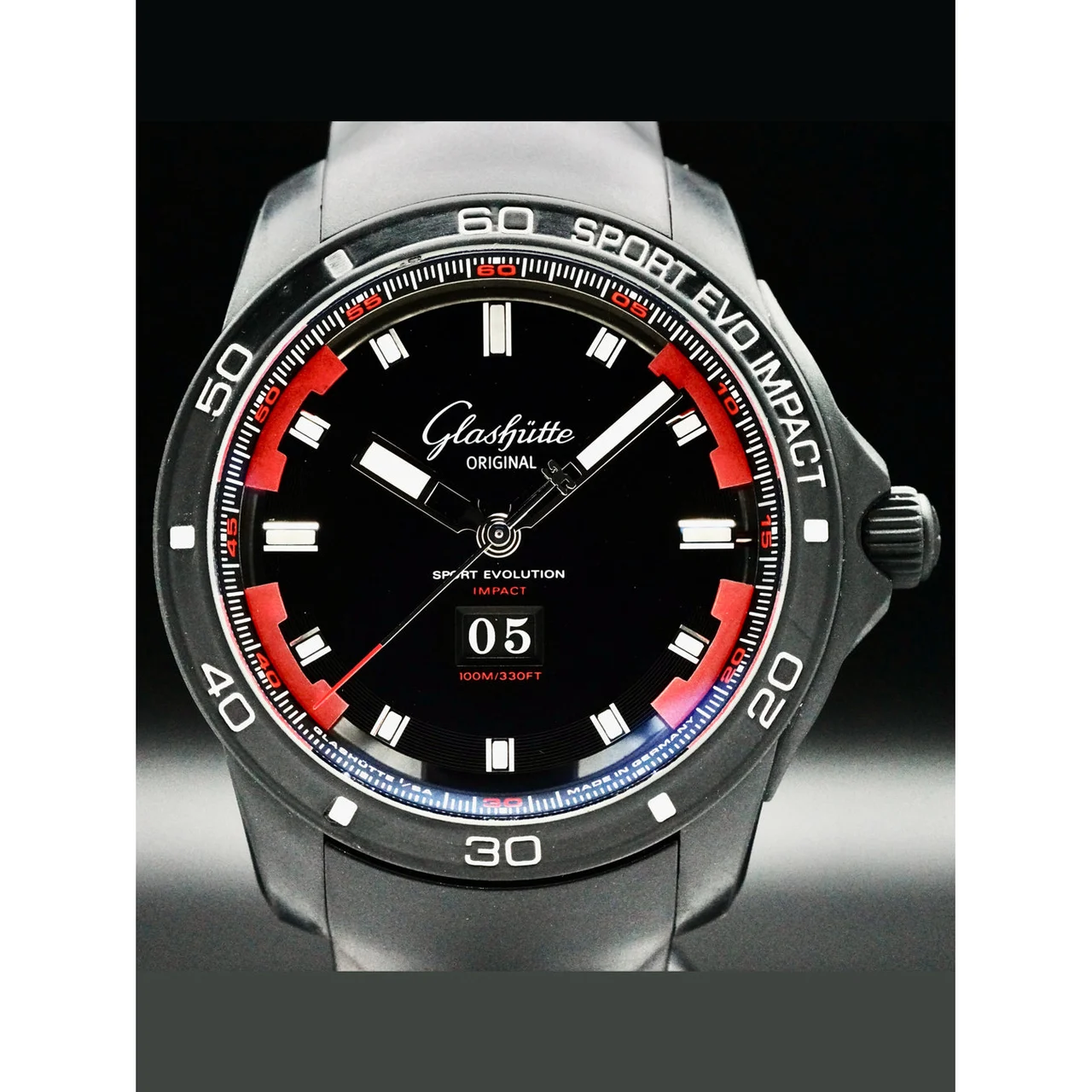 Glashutte Original Glashütte Original 1-39-47-16-16-54 Sport Evolution Impact 210000079258 46 mm kol saati