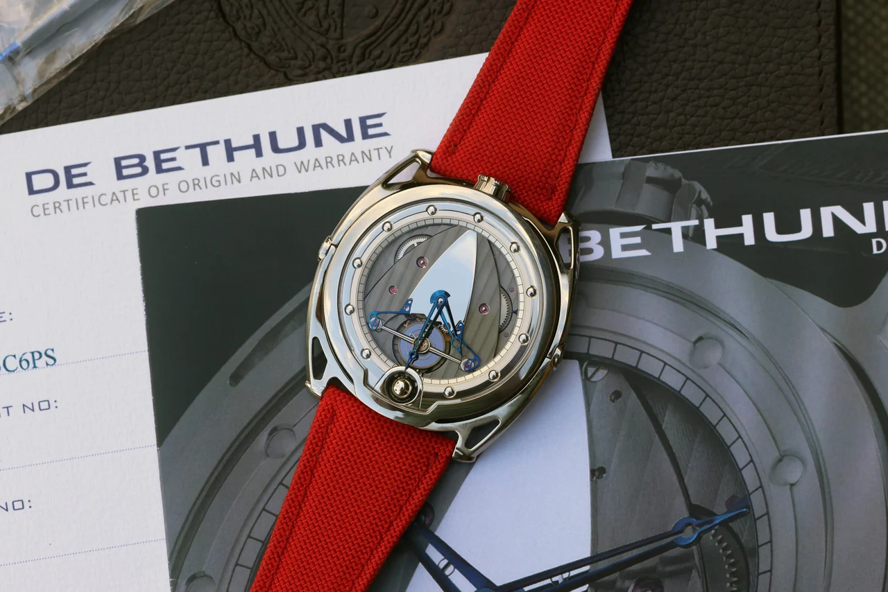 De Bethune Moon Phase Titanium ref. DB28-TIS5 De Bethune DB28 Moon Phase Titanium ref. DB28-TIS5 43 mm kol saati