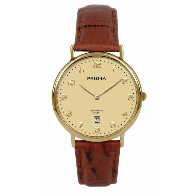 Prisma Signature Gold Watch Prisma P.1001 Signature Gold Watch kol saati