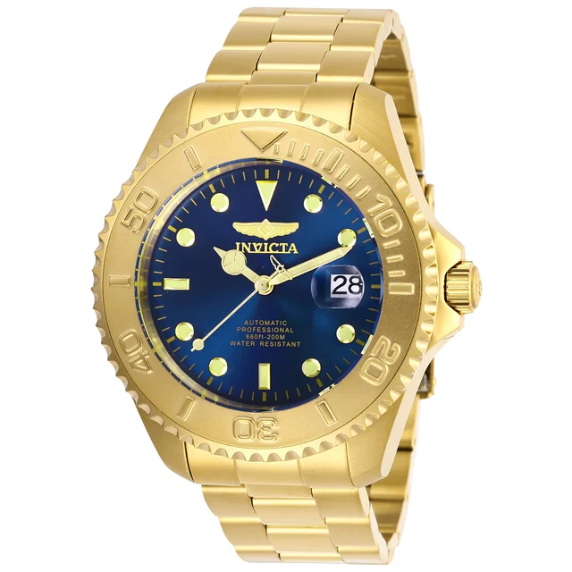 Invicta Grand Diver Raylith Automatic Watch - 47mm. Gold (28951) kol saati