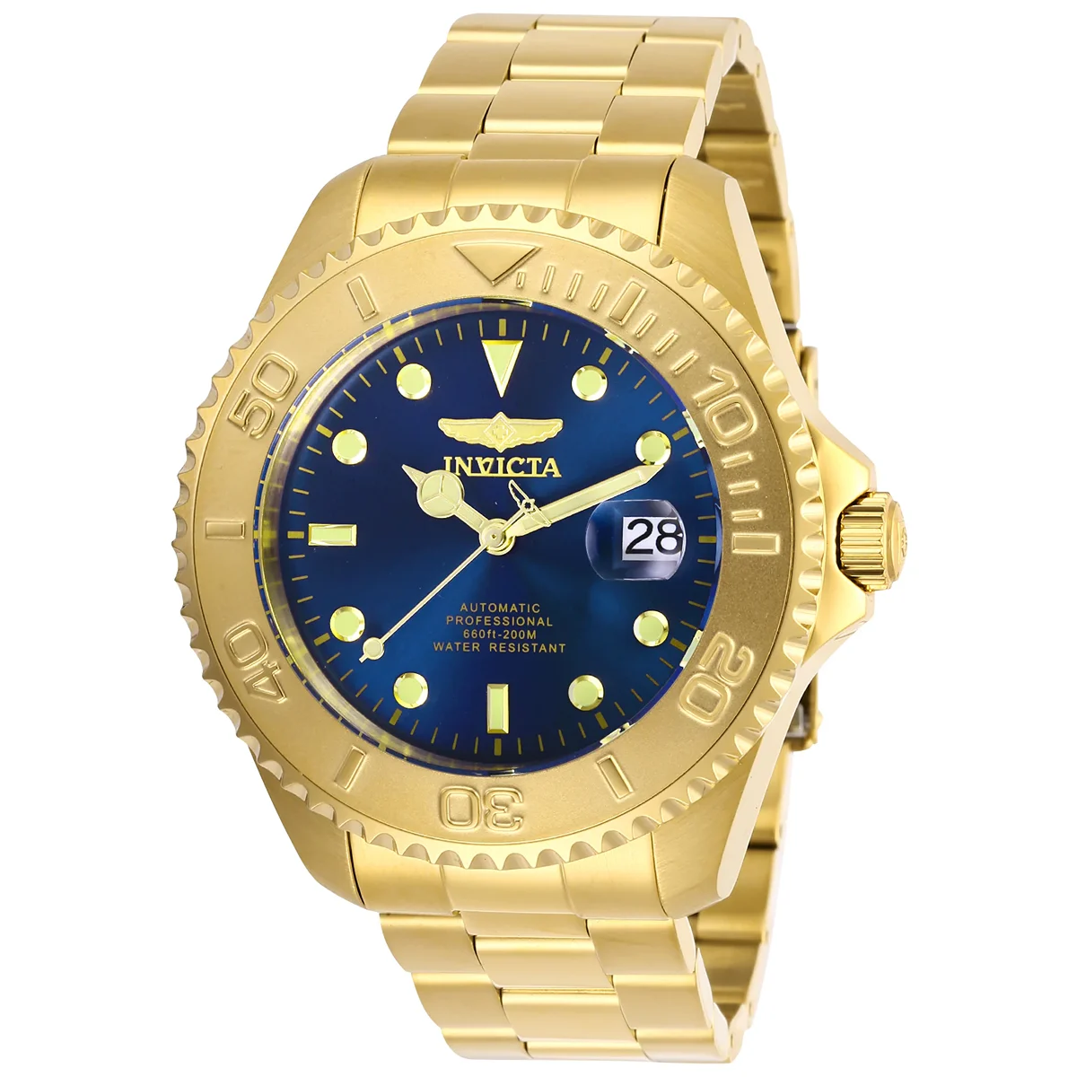 Invicta Grand Diver Raylith Automatic Watch - 47mm. Gold (28951) 47 mm kol saati