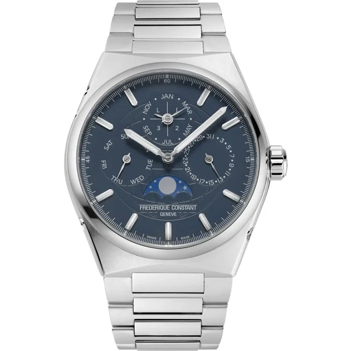 Frederique Constant Highlife Perpetual Calendar FC-775BL4NH6B Blue Dial 41 mm kol saati
