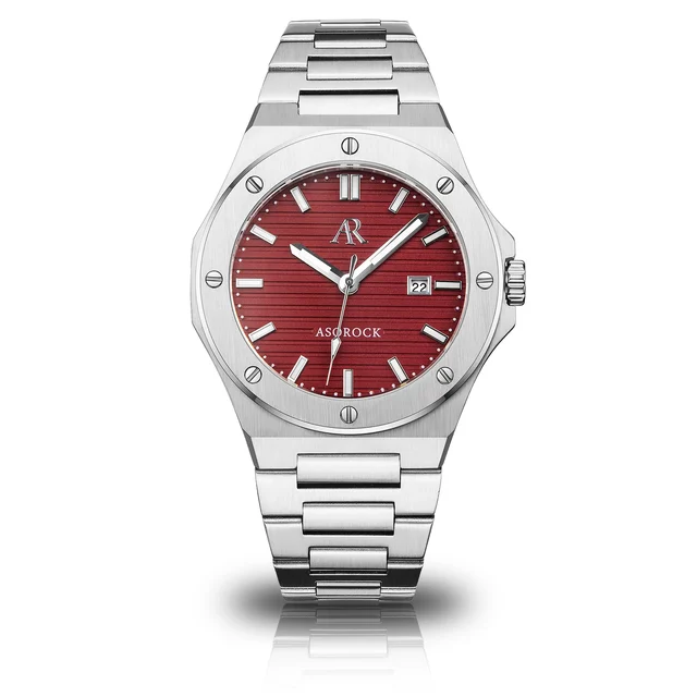 ASOROCK WATCHES Silver/Red Mansa kol saati