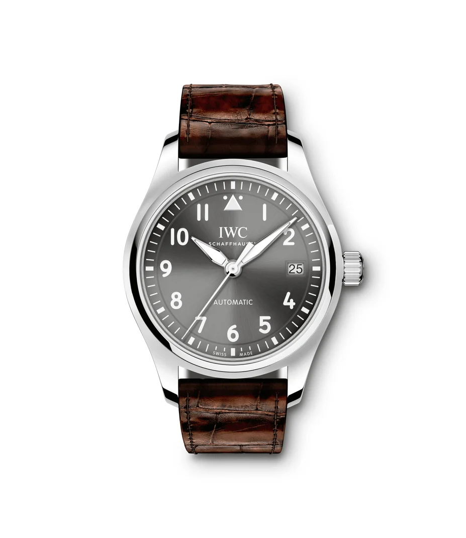 IWC Pilot's Watch 36 Ref IW324001 Grey Dial 36 mm kol saati