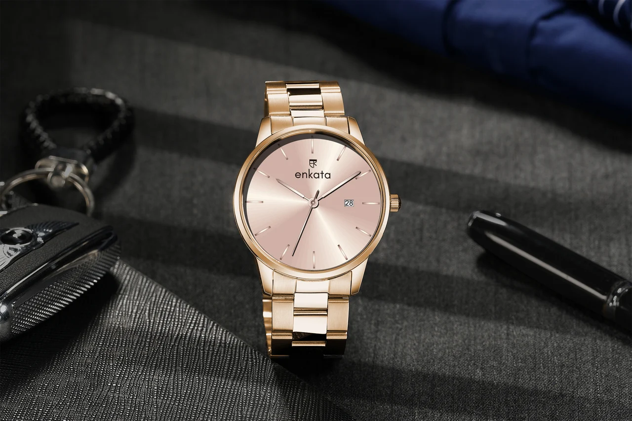 Enkatawatches Vega Rosegold 40 mm kol saati