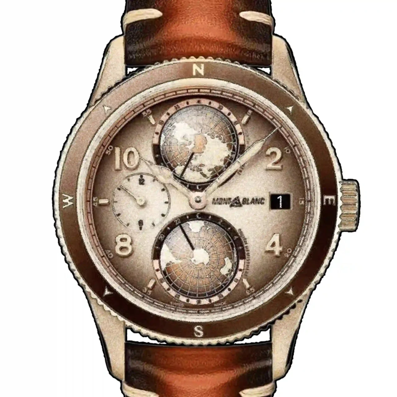 Montblanc Montblanc 1858 33682 42 mm kol saati