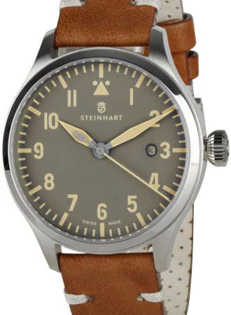 Steinhart Nav B-Uhr 42 A-Muster Vintage Beige 107-1097/ST kol saati