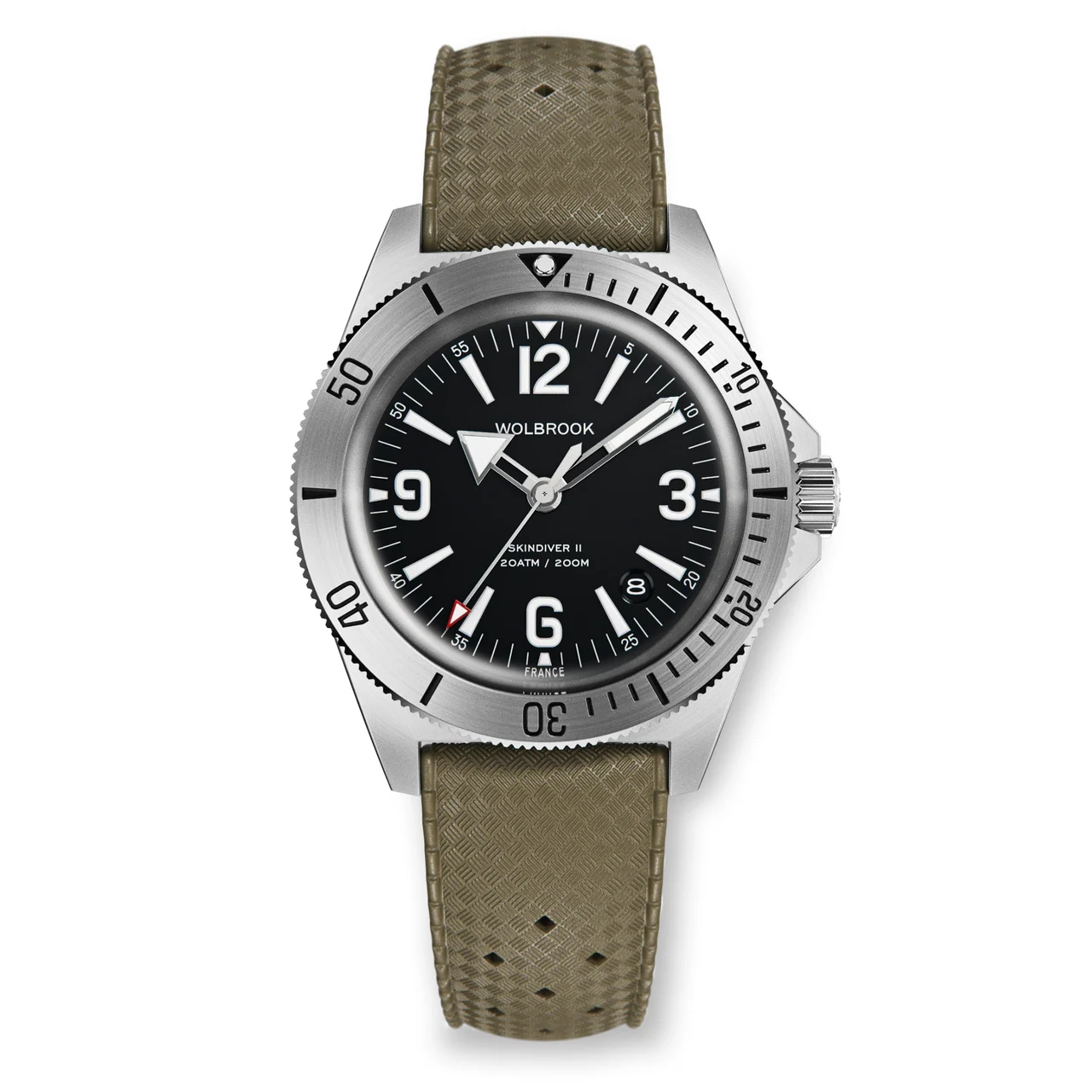 Wolbrook 23-S2A-002-RB1-GRN-LE1 48 mm kol saati