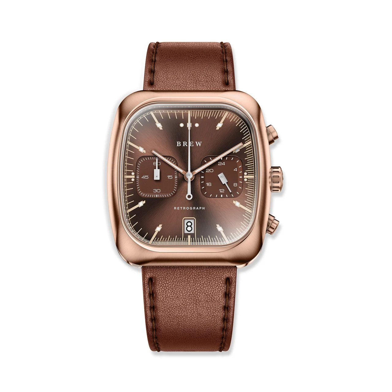 Brew Watches Retrograph - Espresso Chronograph Watch RG-RTRO kol saati