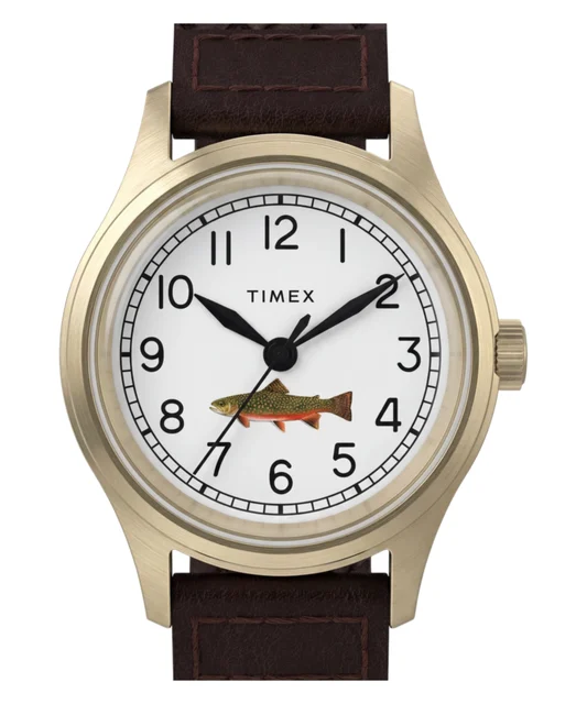 Timex for J.Crew 36mm Leather Strap Watch TW2Y78500 kol saati