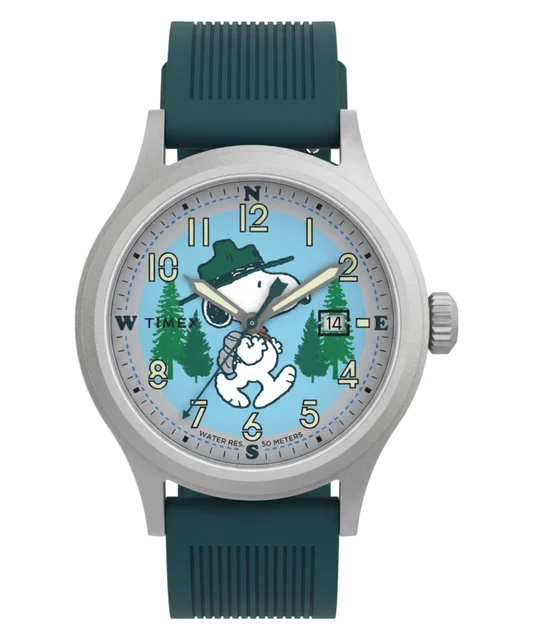 Timex Peanuts® x Expedition® Scout 40mm Silicone Strap Watch TW2Y84800JT kol saati