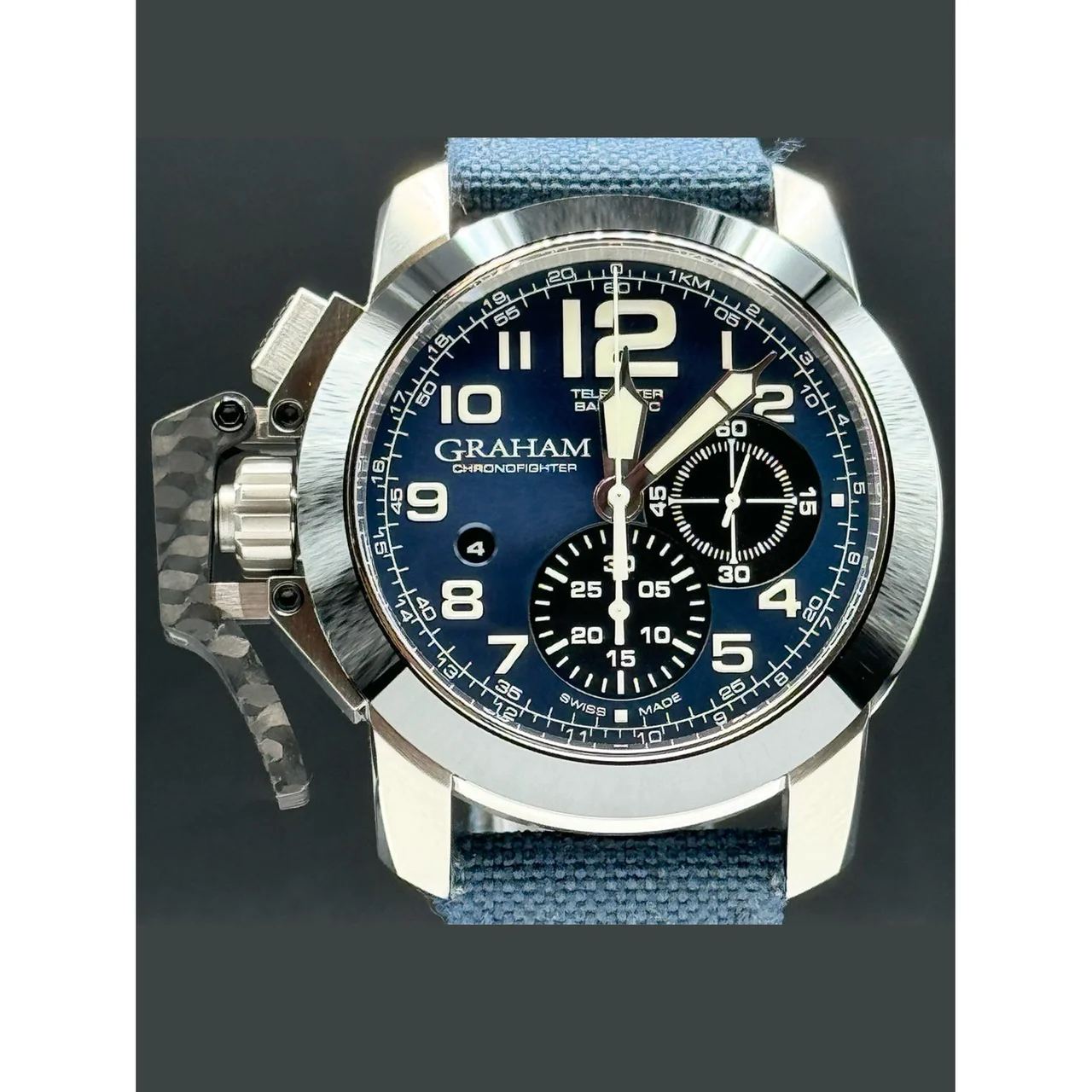 Graham Chronofighter Steel Blue 210000077476 47 mm kol saati