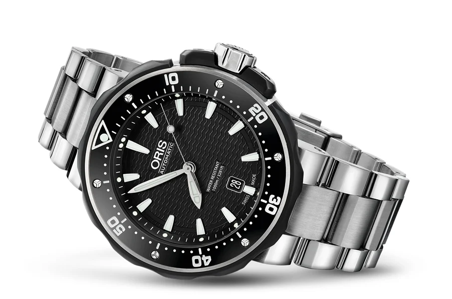 Oris ProDiver Date 01 733 7682 7154-07 8 26 75PEB 49 mm kol saati